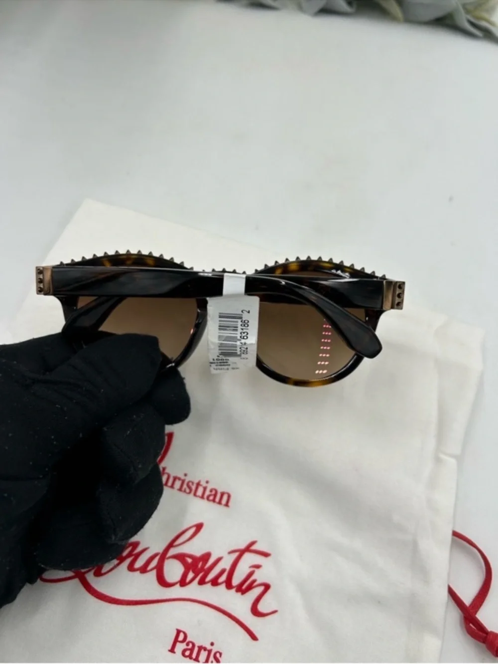 Women’s Christian Louboutin ANOUCK LB0024 acetate sunglasses made in Italy